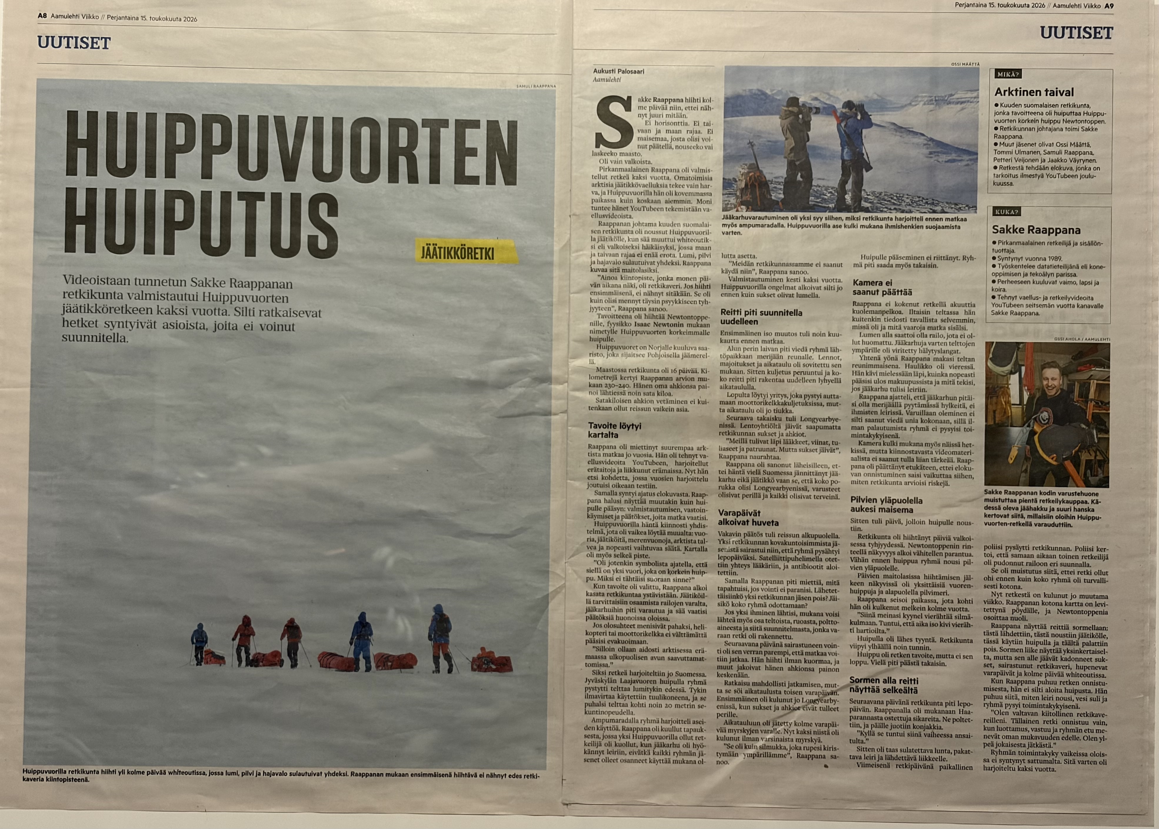 Aamulehti – Huippuvuorten huiputus