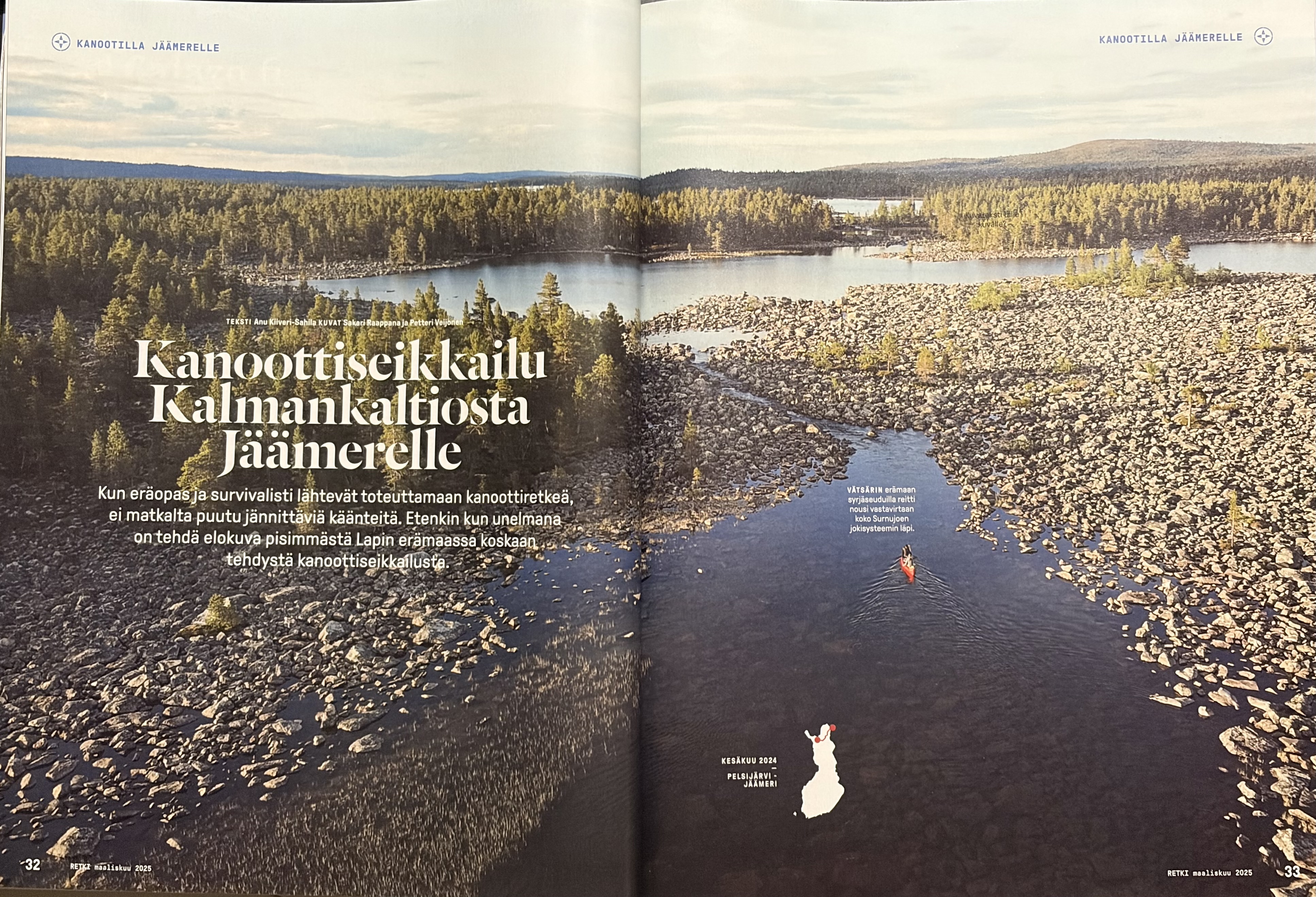 Retki – Kanoottiseikkailu Kalmankaltiosta Jäämerelle